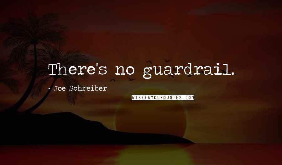 Joe Schreiber Quotes: There's no guardrail.