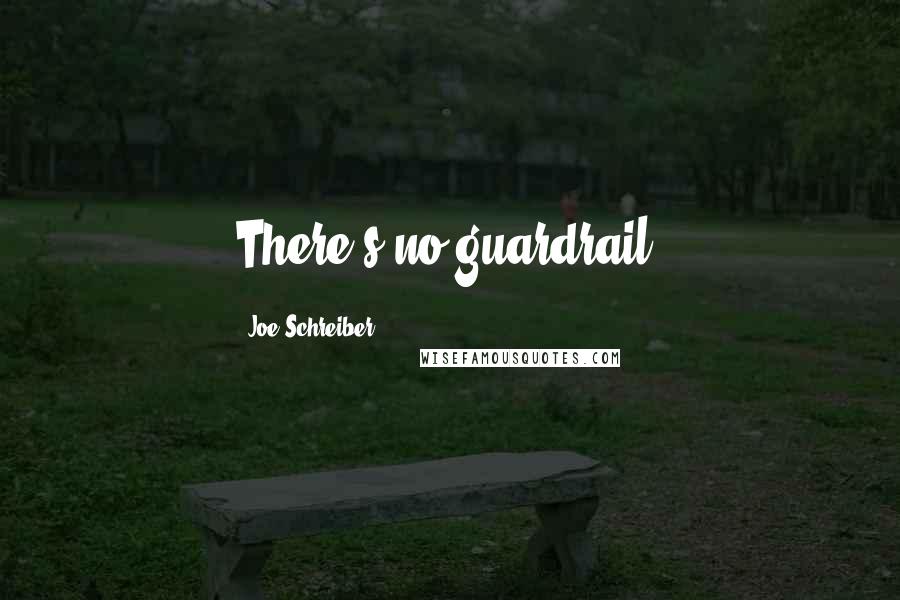 Joe Schreiber Quotes: There's no guardrail.