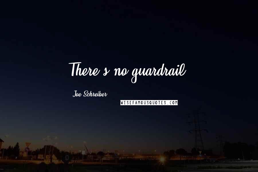 Joe Schreiber Quotes: There's no guardrail.