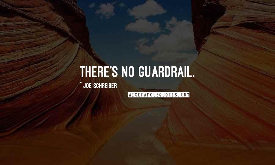 Joe Schreiber Quotes: There's no guardrail.