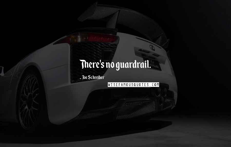 Joe Schreiber Quotes: There's no guardrail.