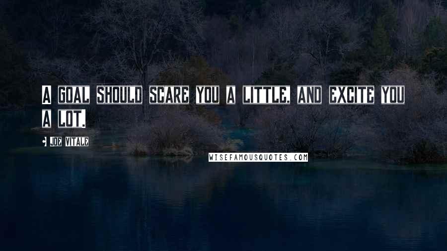 Joe Vitale Quotes: A goal should scare you a little, and excite you a lot.