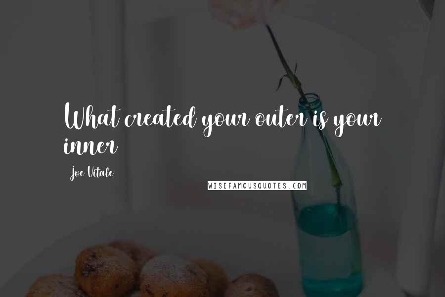 Joe Vitale Quotes: What created your outer is your inner
