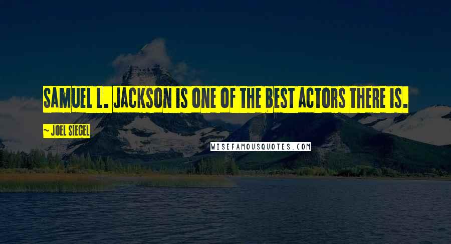 Joel Siegel Quotes: Samuel L. Jackson is one of the best actors there is.