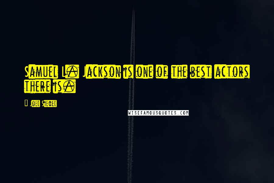 Joel Siegel Quotes: Samuel L. Jackson is one of the best actors there is.