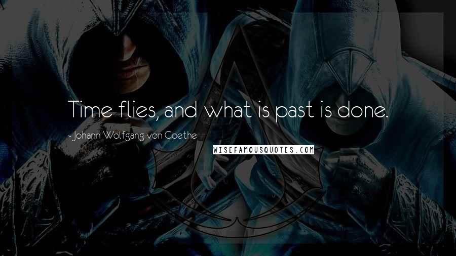 Johann Wolfgang Von Goethe Quotes: Time flies, and what is past is done.