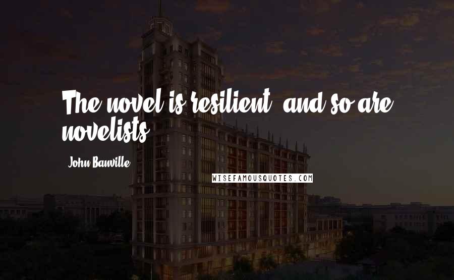 John Banville Quotes: The novel is resilient, and so are novelists.