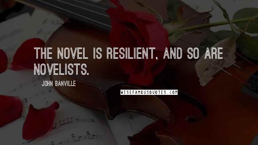 John Banville Quotes: The novel is resilient, and so are novelists.