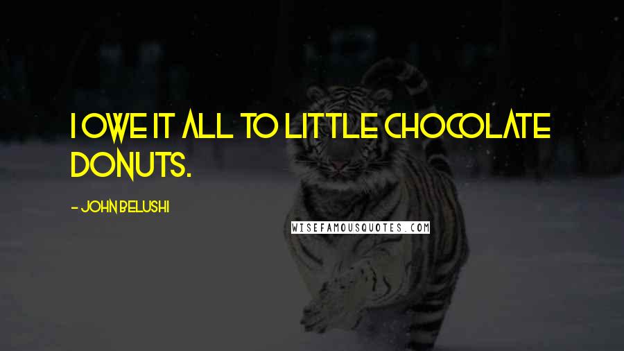 John Belushi Quotes: I owe it all to little chocolate donuts.