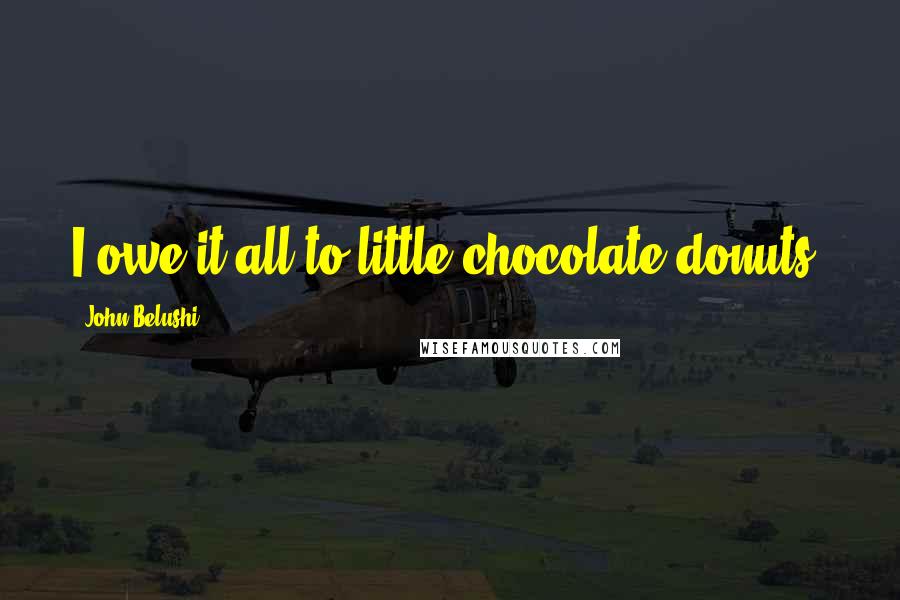 John Belushi Quotes: I owe it all to little chocolate donuts.