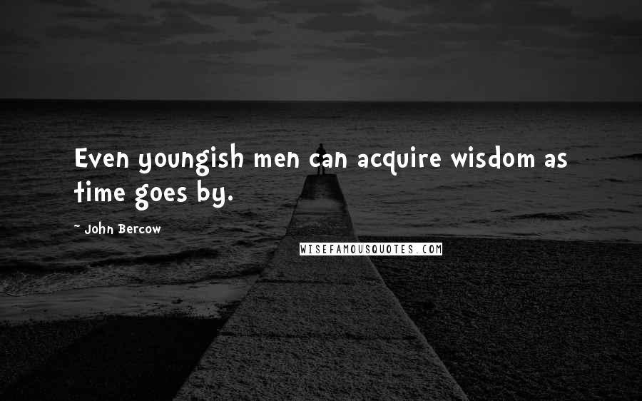 John Bercow Quotes: Even youngish men can acquire wisdom as time goes by.