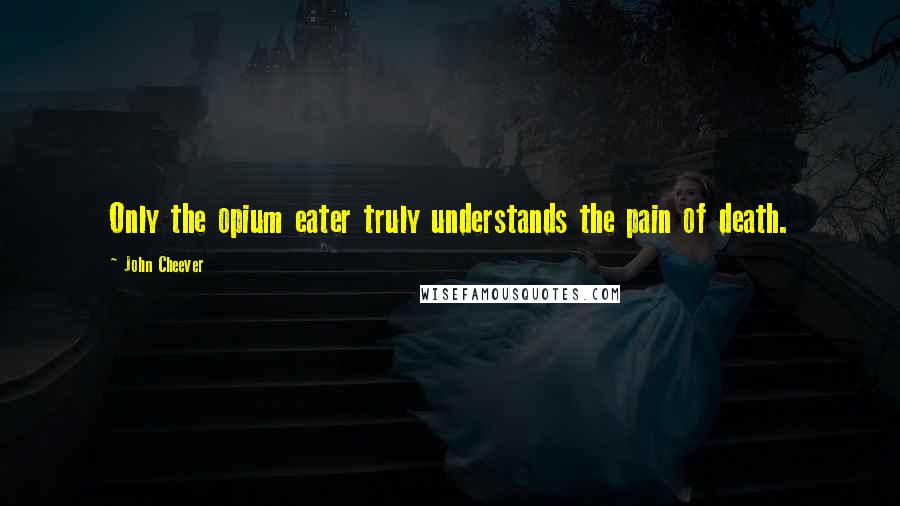 John Cheever Quotes: Only the opium eater truly understands the pain of death.