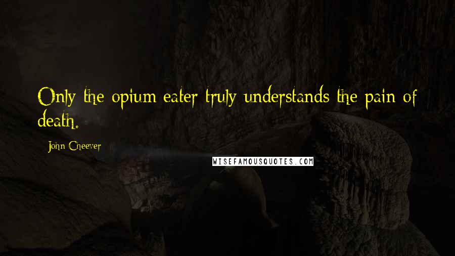 John Cheever Quotes: Only the opium eater truly understands the pain of death.