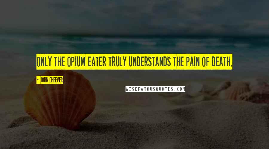 John Cheever Quotes: Only the opium eater truly understands the pain of death.