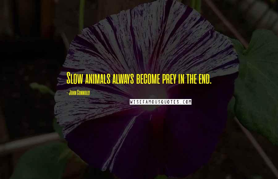 John Connolly Quotes: Slow animals always become prey in the end.