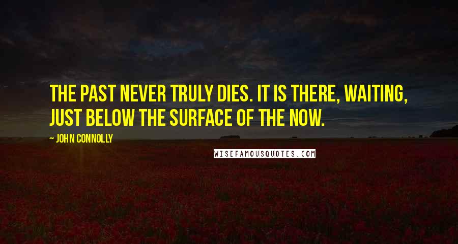 John Connolly Quotes: The past never truly dies. It is there, waiting, just below the surface of the now.