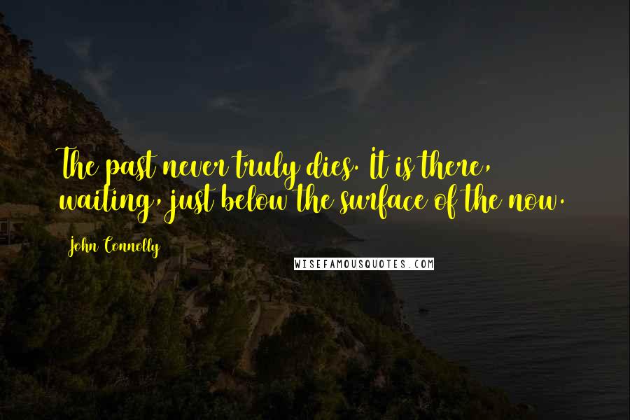 John Connolly Quotes: The past never truly dies. It is there, waiting, just below the surface of the now.