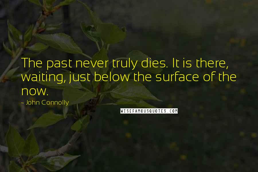 John Connolly Quotes: The past never truly dies. It is there, waiting, just below the surface of the now.