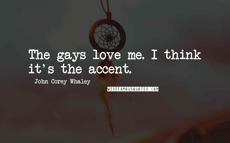 John Corey Whaley Quotes: The gays love me. I think it's the accent.