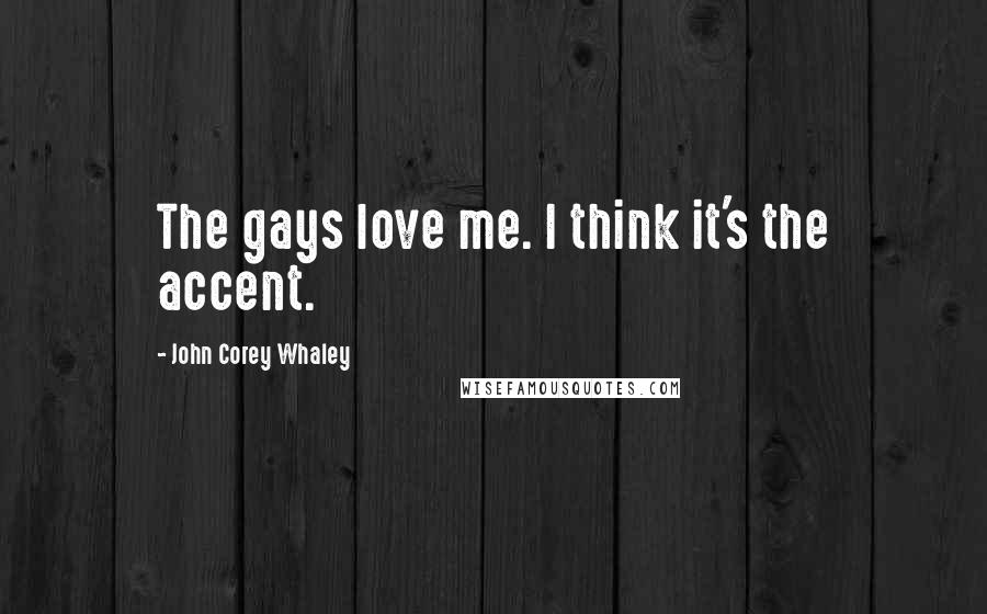 John Corey Whaley Quotes: The gays love me. I think it's the accent.