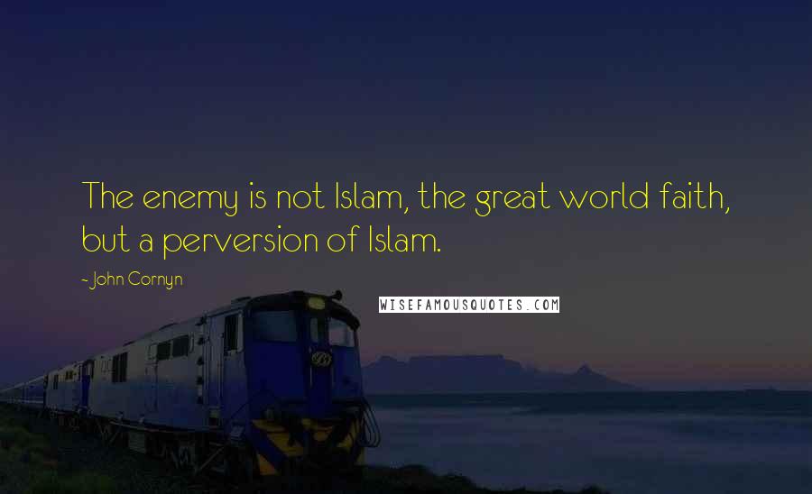 John Cornyn Quotes: The enemy is not Islam, the great world faith, but a perversion of Islam.