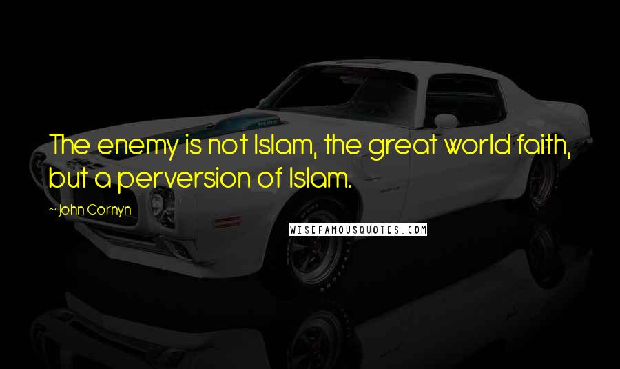 John Cornyn Quotes: The enemy is not Islam, the great world faith, but a perversion of Islam.