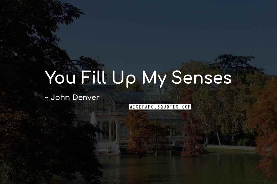 John Denver Quotes: You Fill Up My Senses
