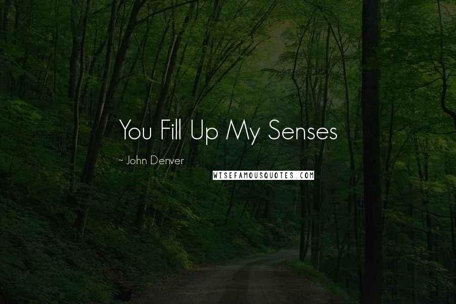John Denver Quotes: You Fill Up My Senses