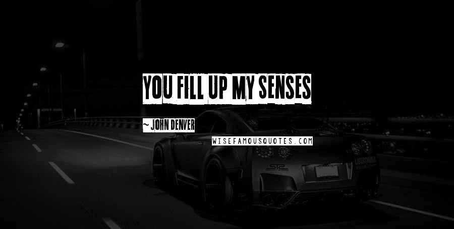 John Denver Quotes: You Fill Up My Senses