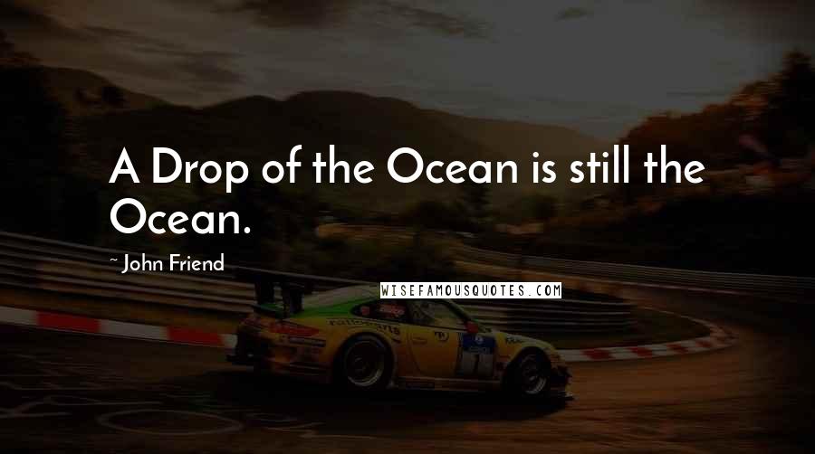 John Friend Quotes: A Drop of the Ocean is still the Ocean.