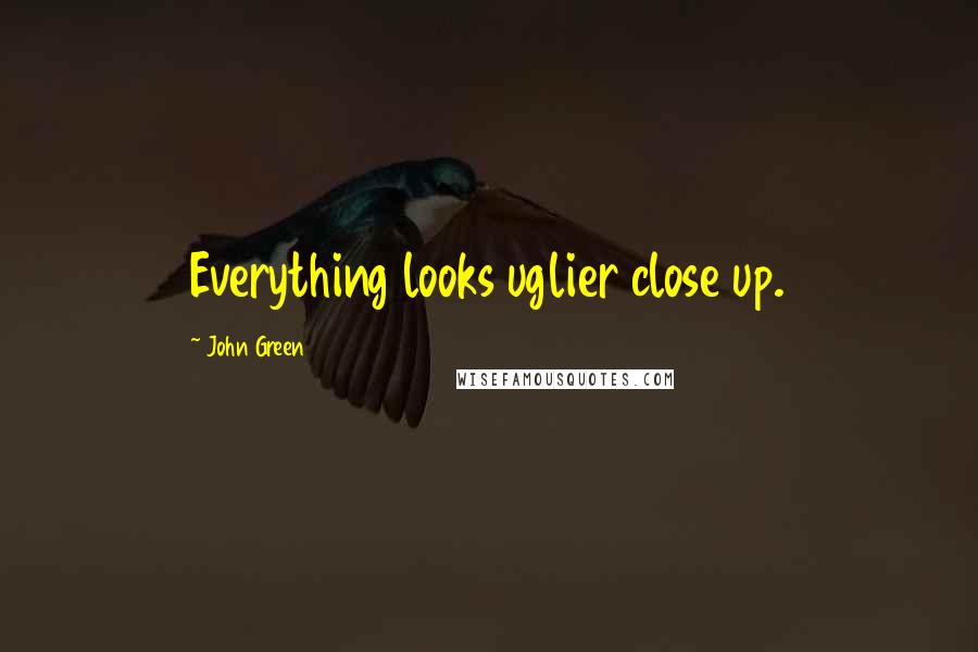 John Green Quotes: Everything looks uglier close up.