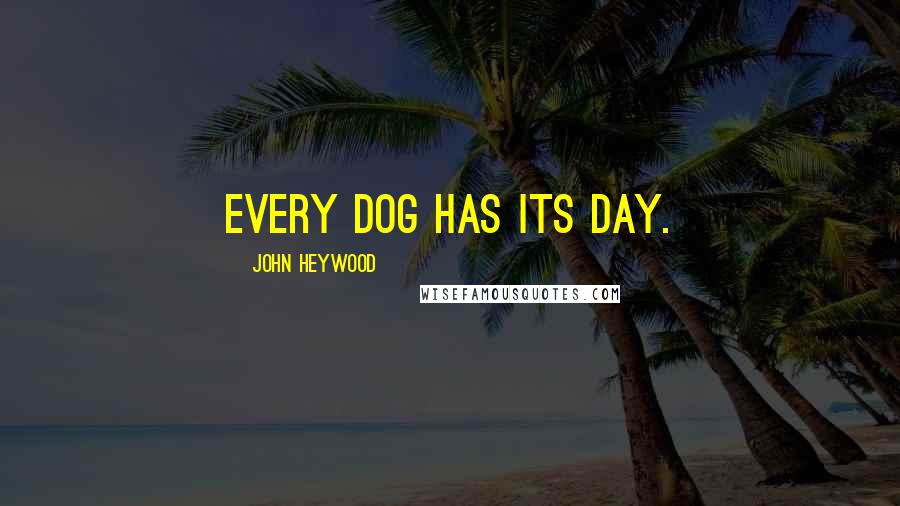 John Heywood Quotes: Every dog has its day.