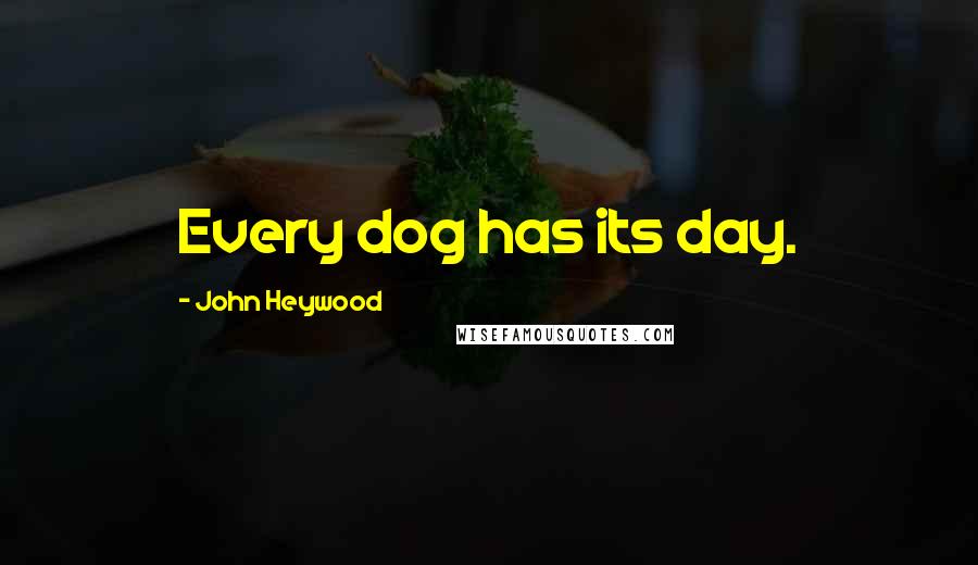 John Heywood Quotes: Every dog has its day.