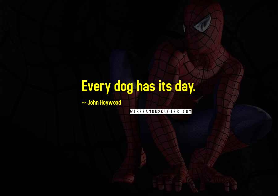 John Heywood Quotes: Every dog has its day.