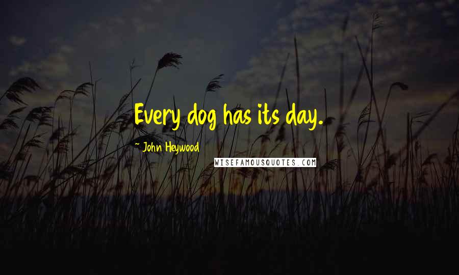 John Heywood Quotes: Every dog has its day.