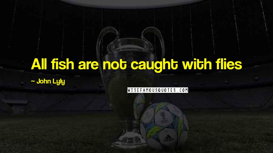 John Lyly Quotes: All fish are not caught with flies