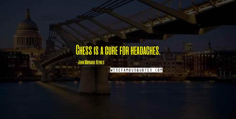 John Maynard Keynes Quotes: Chess is a cure for headaches.