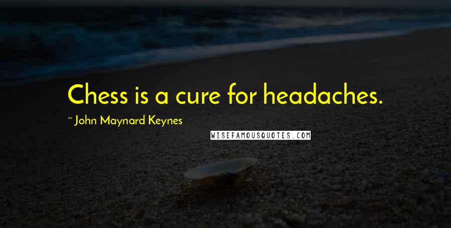 John Maynard Keynes Quotes: Chess is a cure for headaches.