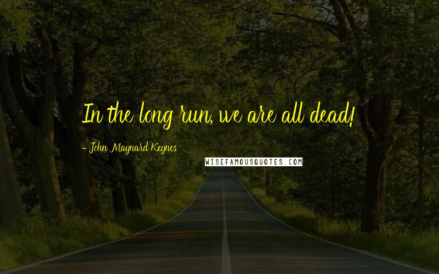 John Maynard Keynes Quotes: In the long run, we are all dead!