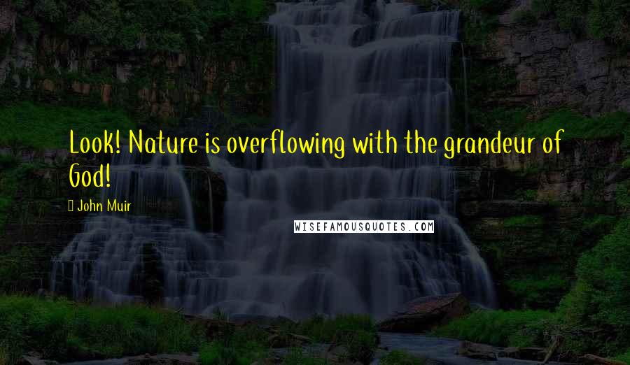 John Muir Quotes: Look! Nature is overflowing with the grandeur of God!