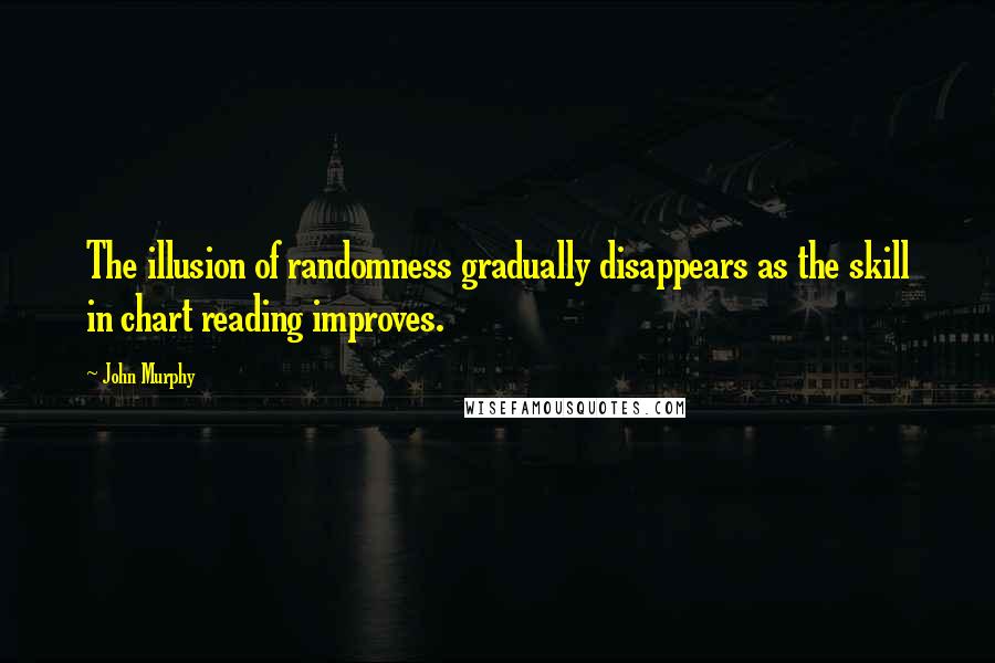 John Murphy Quotes: The illusion of randomness gradually disappears as the skill in chart reading improves.