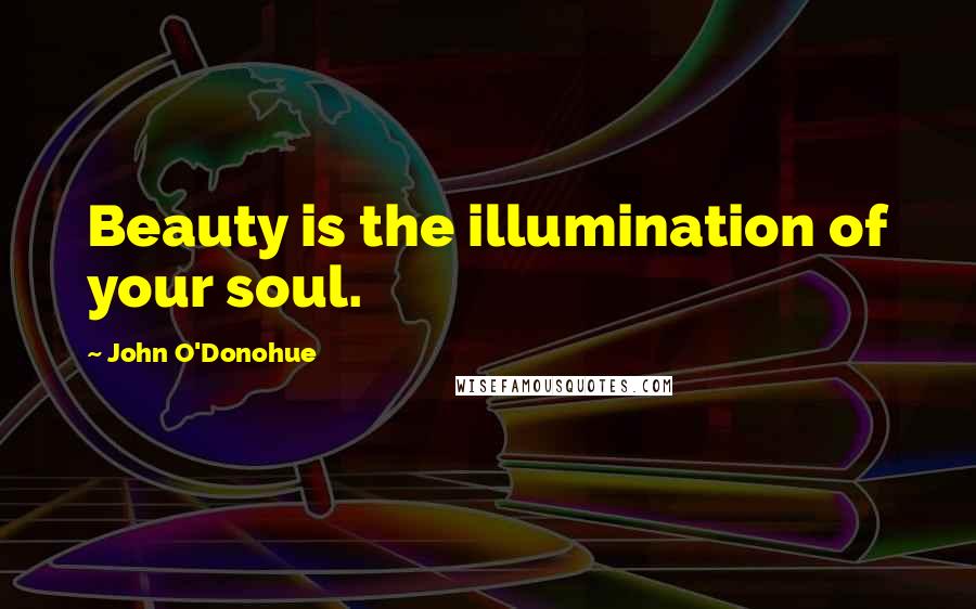 John O'Donohue Quotes: Beauty is the illumination of your soul.