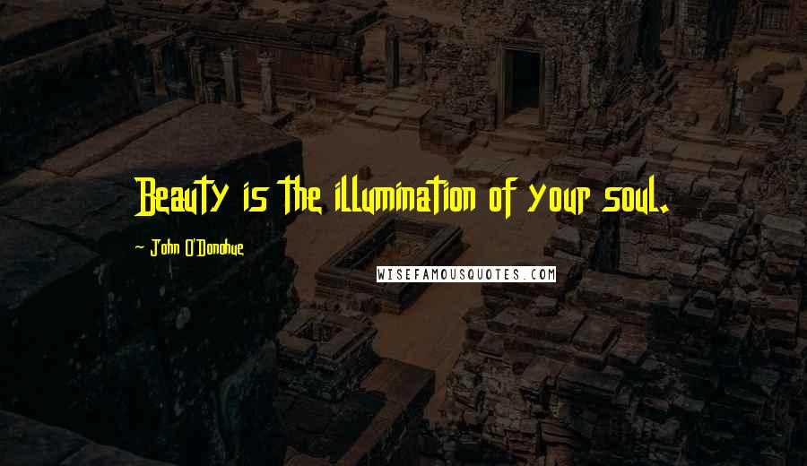 John O'Donohue Quotes: Beauty is the illumination of your soul.