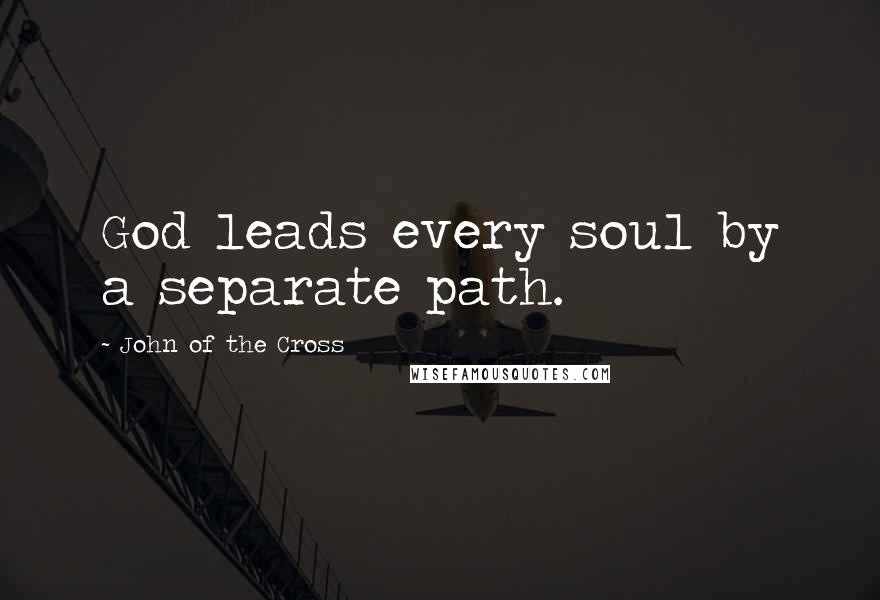 John Of The Cross Quotes: God leads every soul by a separate path.