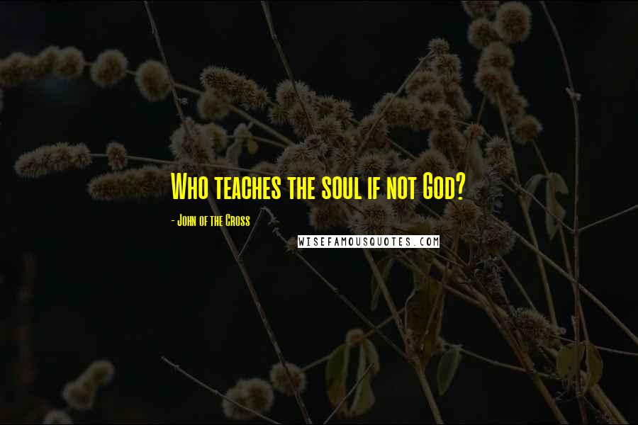 John Of The Cross Quotes: Who teaches the soul if not God?