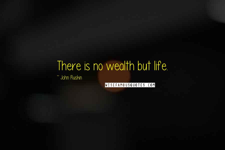 John Ruskin Quotes: There is no wealth but life.