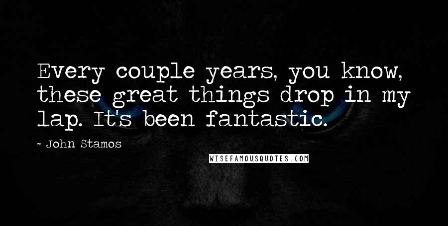 John Stamos Quotes: Every couple years, you know, these great things drop in my lap. It's been fantastic.