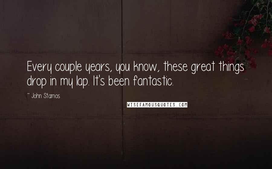 John Stamos Quotes: Every couple years, you know, these great things drop in my lap. It's been fantastic.
