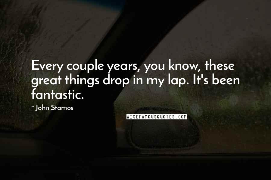 John Stamos Quotes: Every couple years, you know, these great things drop in my lap. It's been fantastic.
