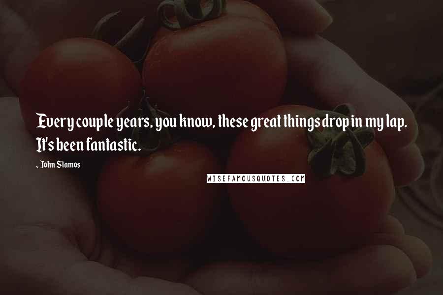 John Stamos Quotes: Every couple years, you know, these great things drop in my lap. It's been fantastic.